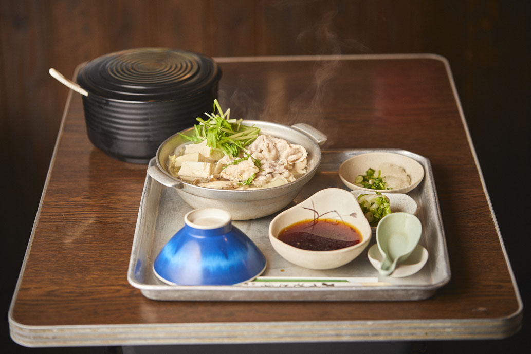 「水だき（豚しゃぶ）」1000円