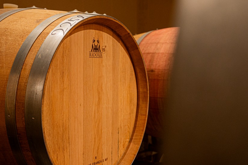 樽香を載せるSeries/シャトーサンサンには樽を、よりブドウの素材感を活かしたいワインにはステンレスタンクを使用