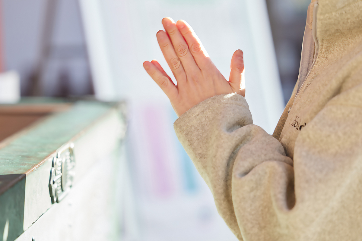 まずお参りを…