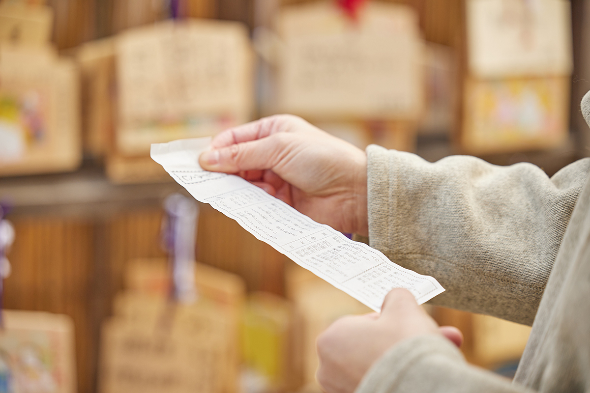 おみくじにかかれた言葉がすっと心に入ってくる