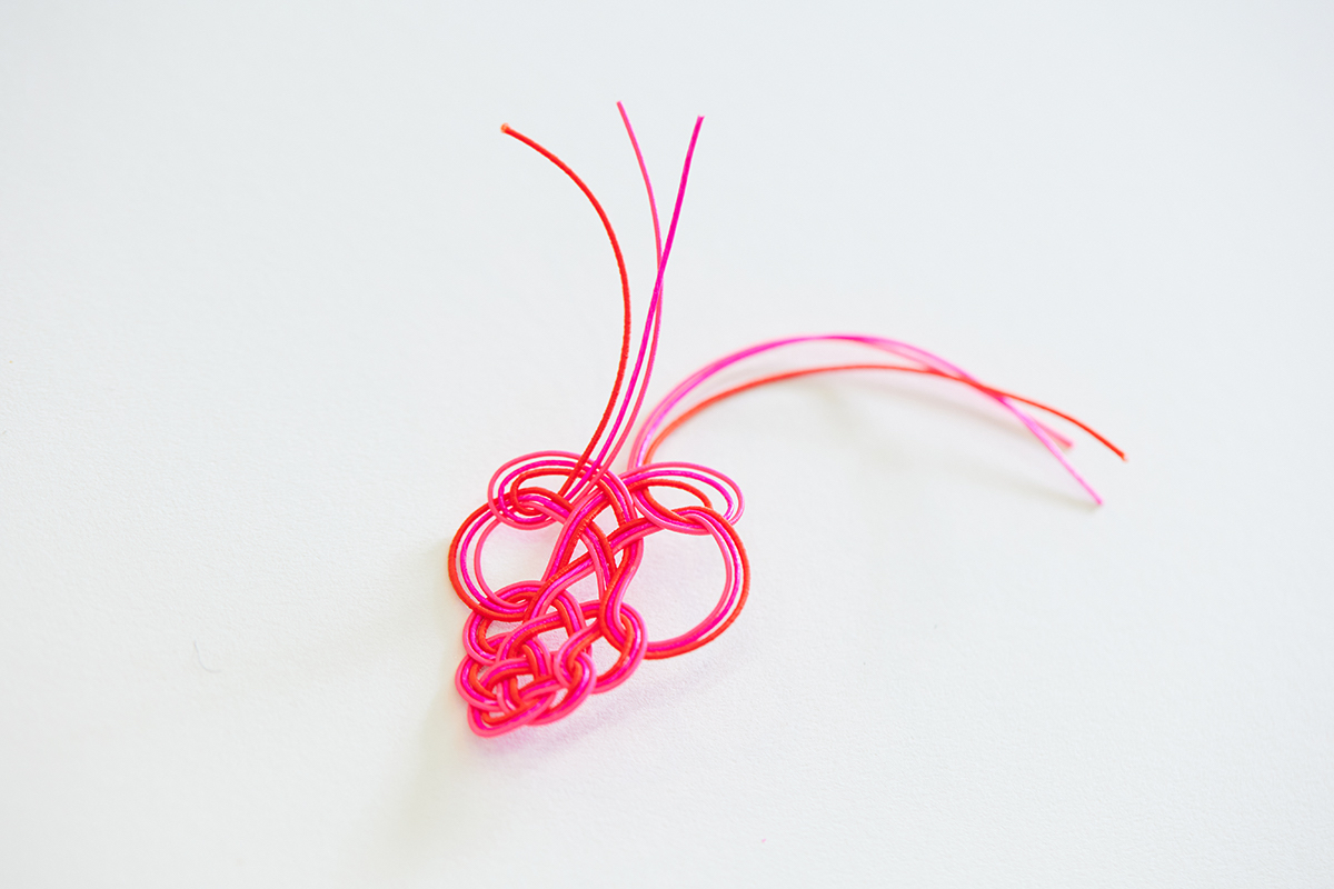 なんとか完成!水引の並びがすこし離れがちなのもご愛嬌