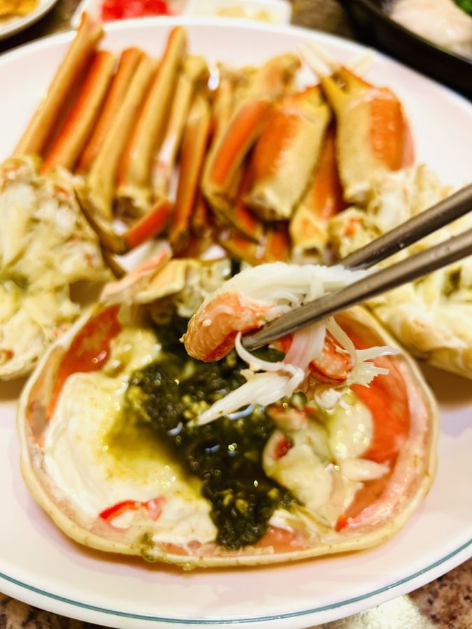 カニ味噌でしゃぶしゃぶしていただくこともできちゃいます。