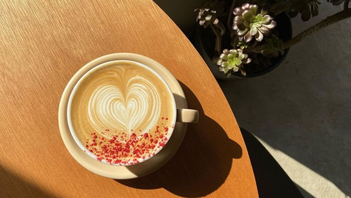 「ショートケーキラテ」760円（Lサイズ+100円）/LATTEST SPORTS