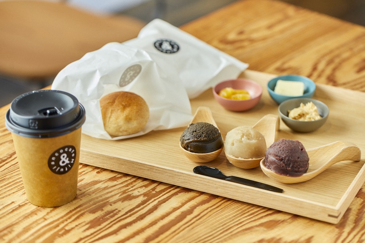 「三富士あん＆パン」（イートイン1650円、テイクアウト1620円）ドリンクセットはプラス385円〜