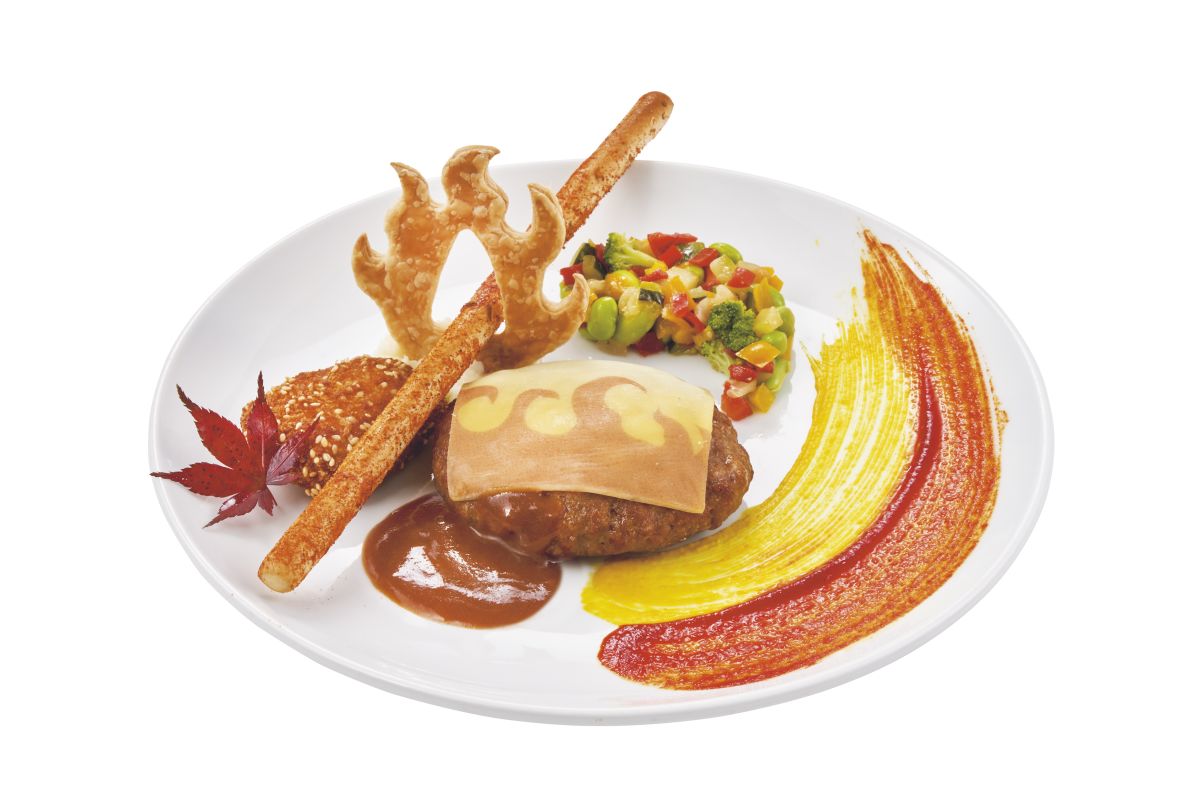 USJ鬼滅期間限定メニュー 煉獄杏寿郎のハンバーグプレートセット