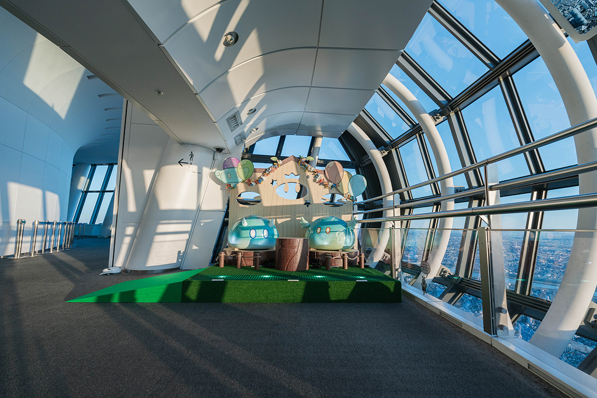 ぜひ丸太に座って撮影しましょう！