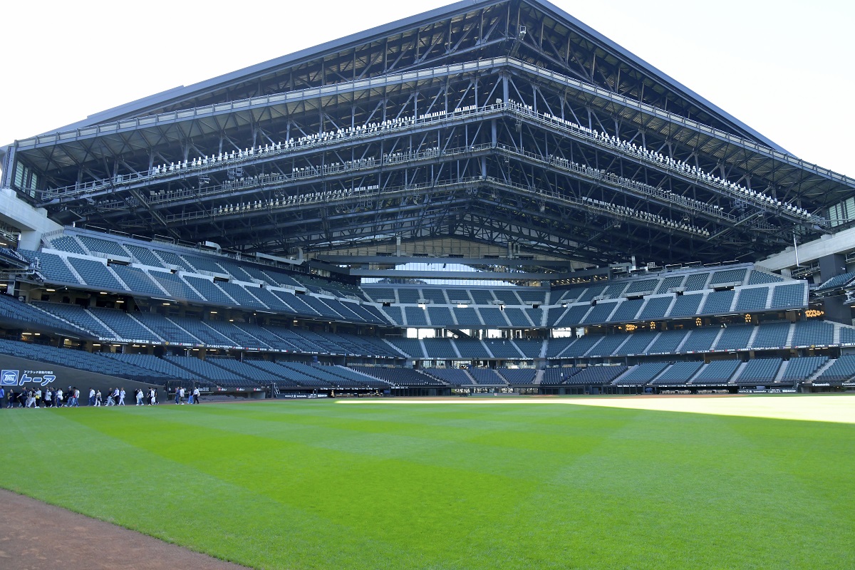 グラウンドからの景色は圧巻！