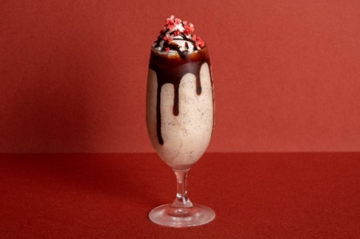 「白ごまとチョコレートのバレンタインシェイク」730円