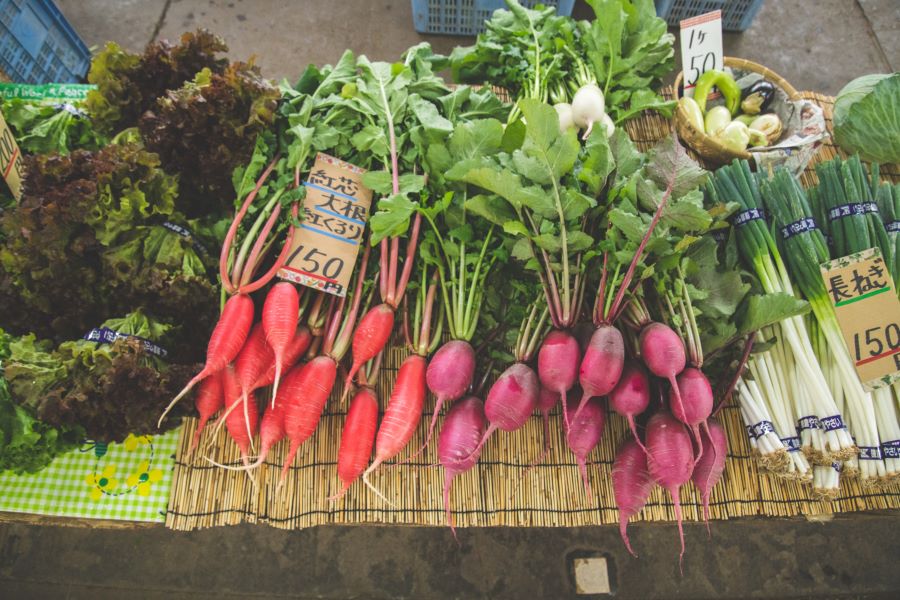 珍しい西洋野菜も多く並ぶ
