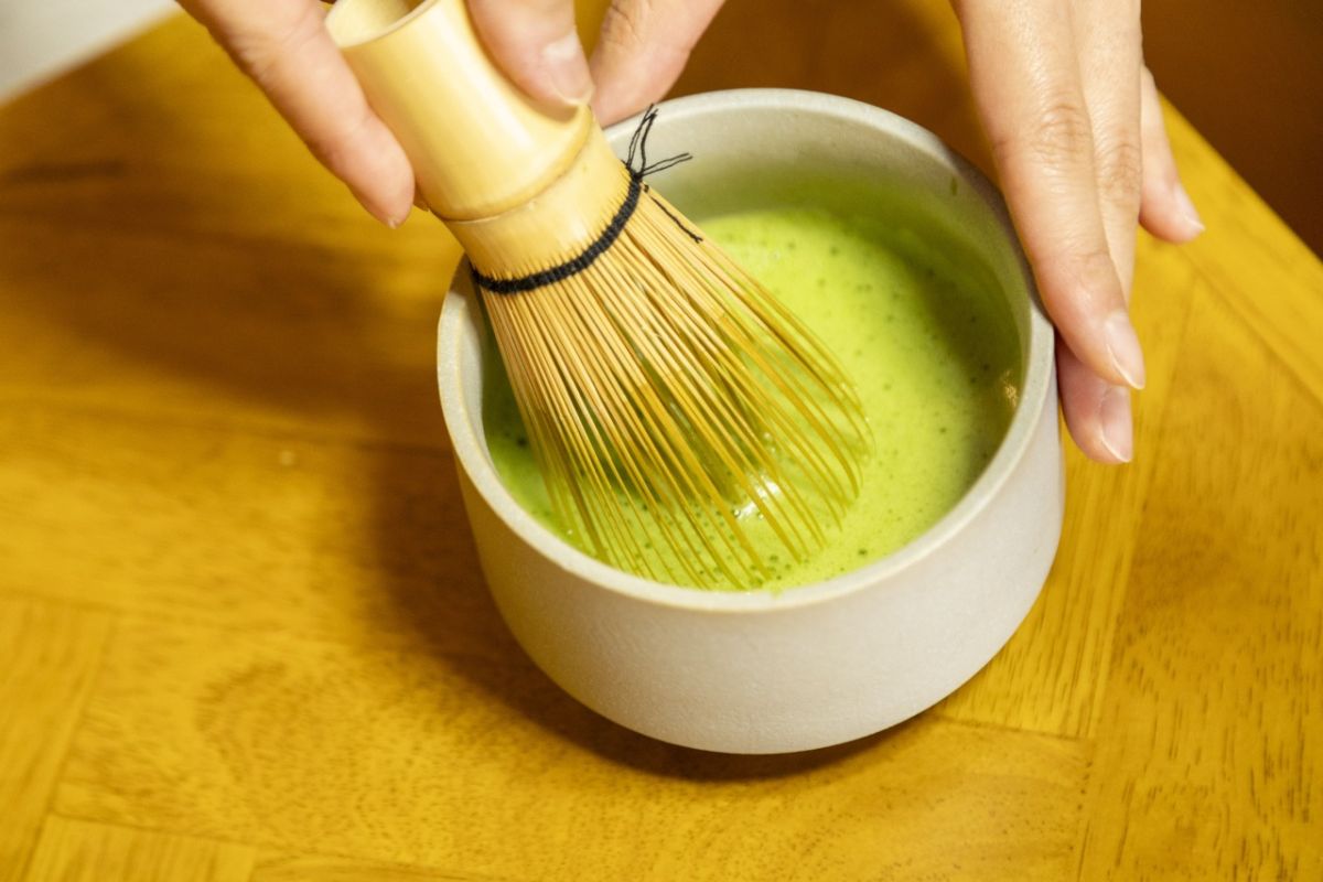 お湯とお抹茶を用意してもらったところからスタート