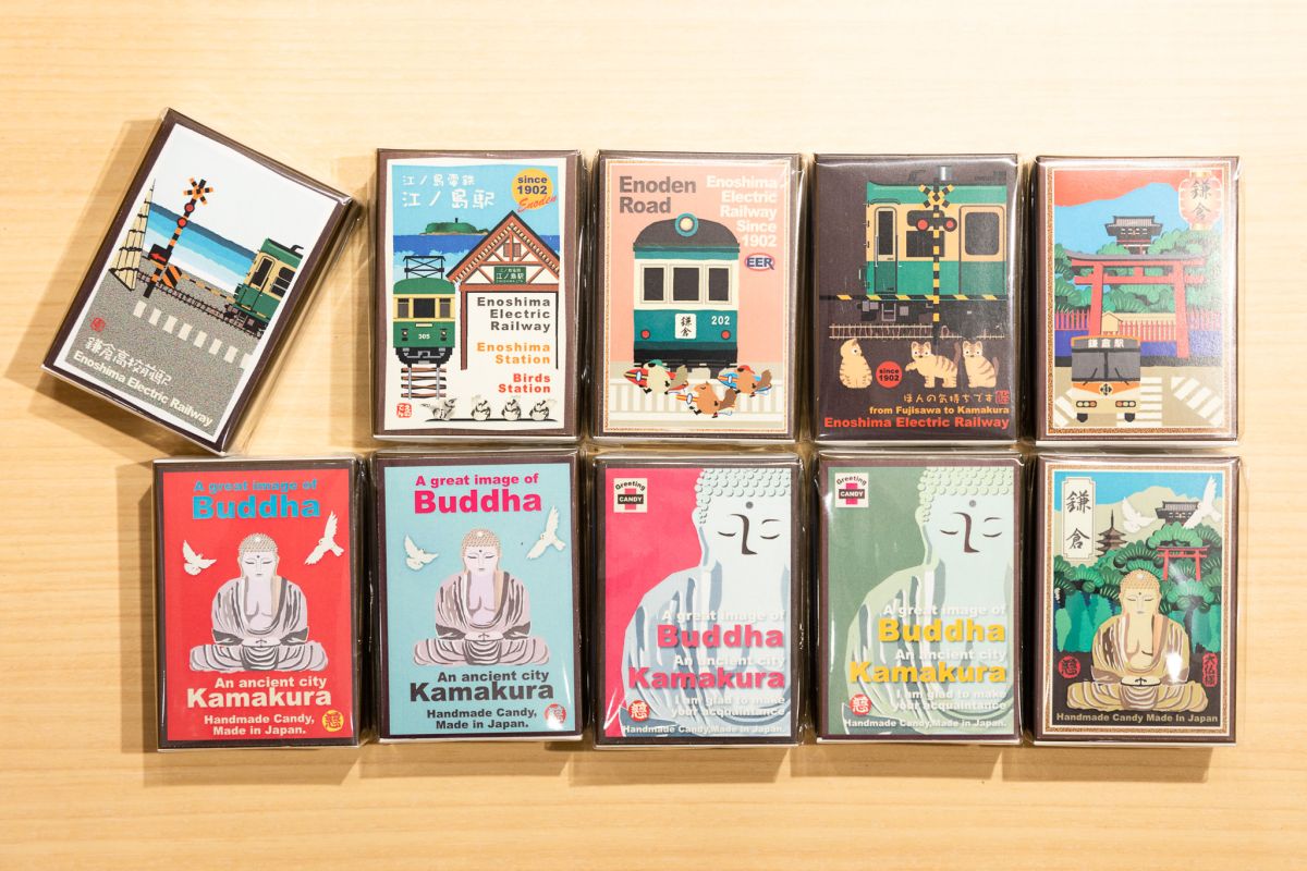 「ぺろぺろキャンディ」5本入り各400円／日持ち：常温で1年