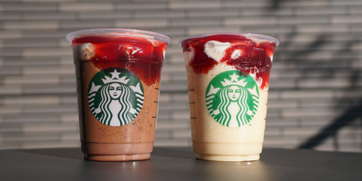 【スタバ新作・実食レポート2024】高級チョコ×甘酸っぱいベリー味！深紅の“オペラ” バレンタイン第2弾「ルージュ オペラ フラペチーノ®」と「ルージュ ホワイト オペラ フラペチーノ®」が発売！おすすめ無料カスタムも紹介