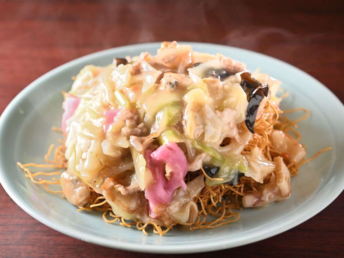 「皿うどん（硬麺）」  単品950 円（ランチ）