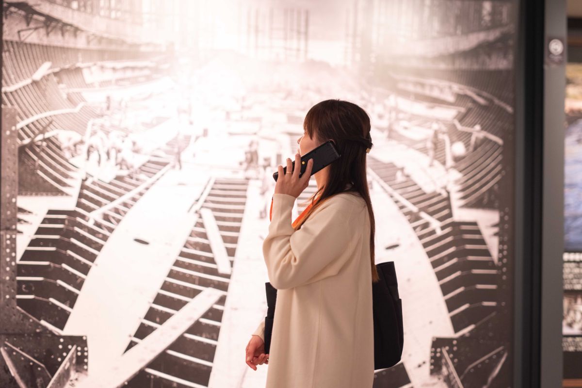 ストラップ付きの音声ガイドを無料貸出し