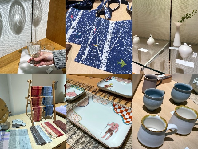 手ごろな値段で普段使いでき、日々の生活をより楽しく豊かな気持ちにしてくれる作品ばかり