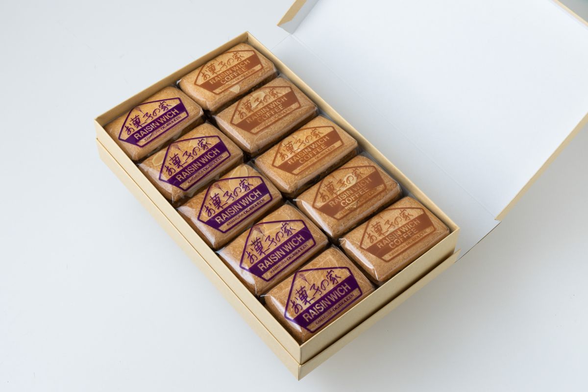 鎌倉小川軒「レーズンウィッチ アソート」20個入り3400円／日持ち：冷暗所で1週間