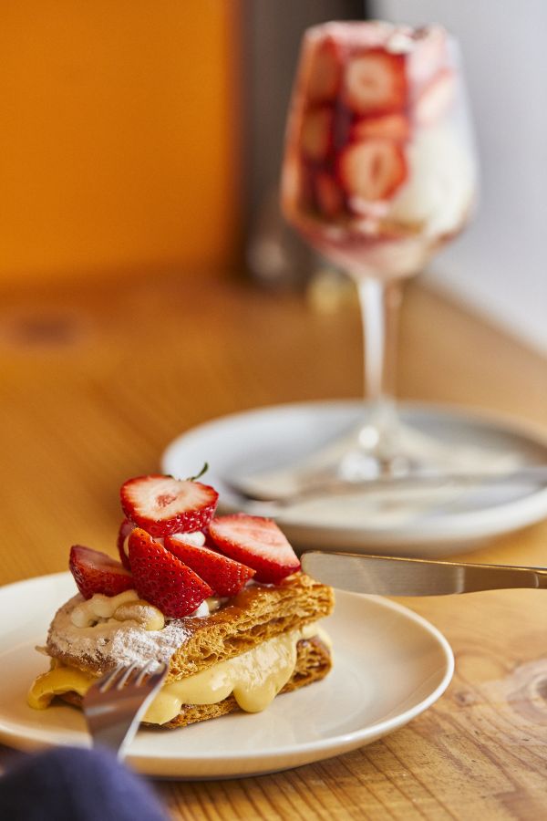 カフェ キンモクセイのミルフィーユ