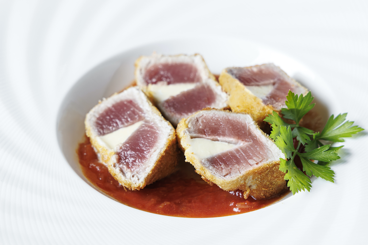 「チーズ入りかつおのメニュー名●●～～～」●●円