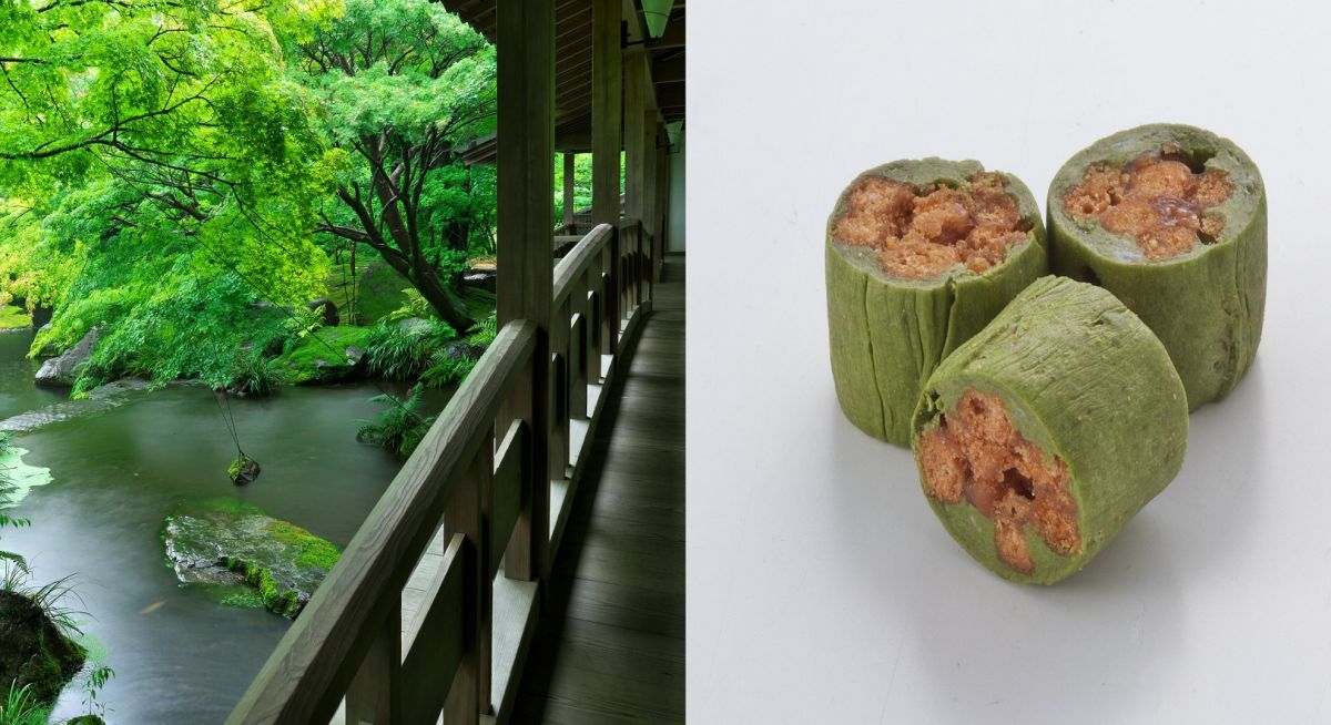 「姫路の新緑と抹茶の姫かりん（抹茶奉天）」450円