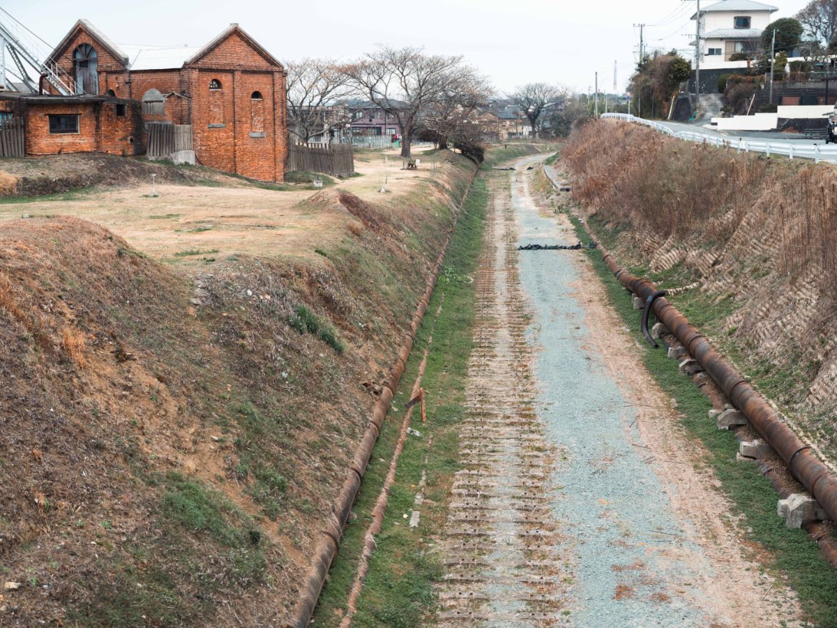 「三池炭鉱専用鉄道敷跡」 撮影/ryo tabi
