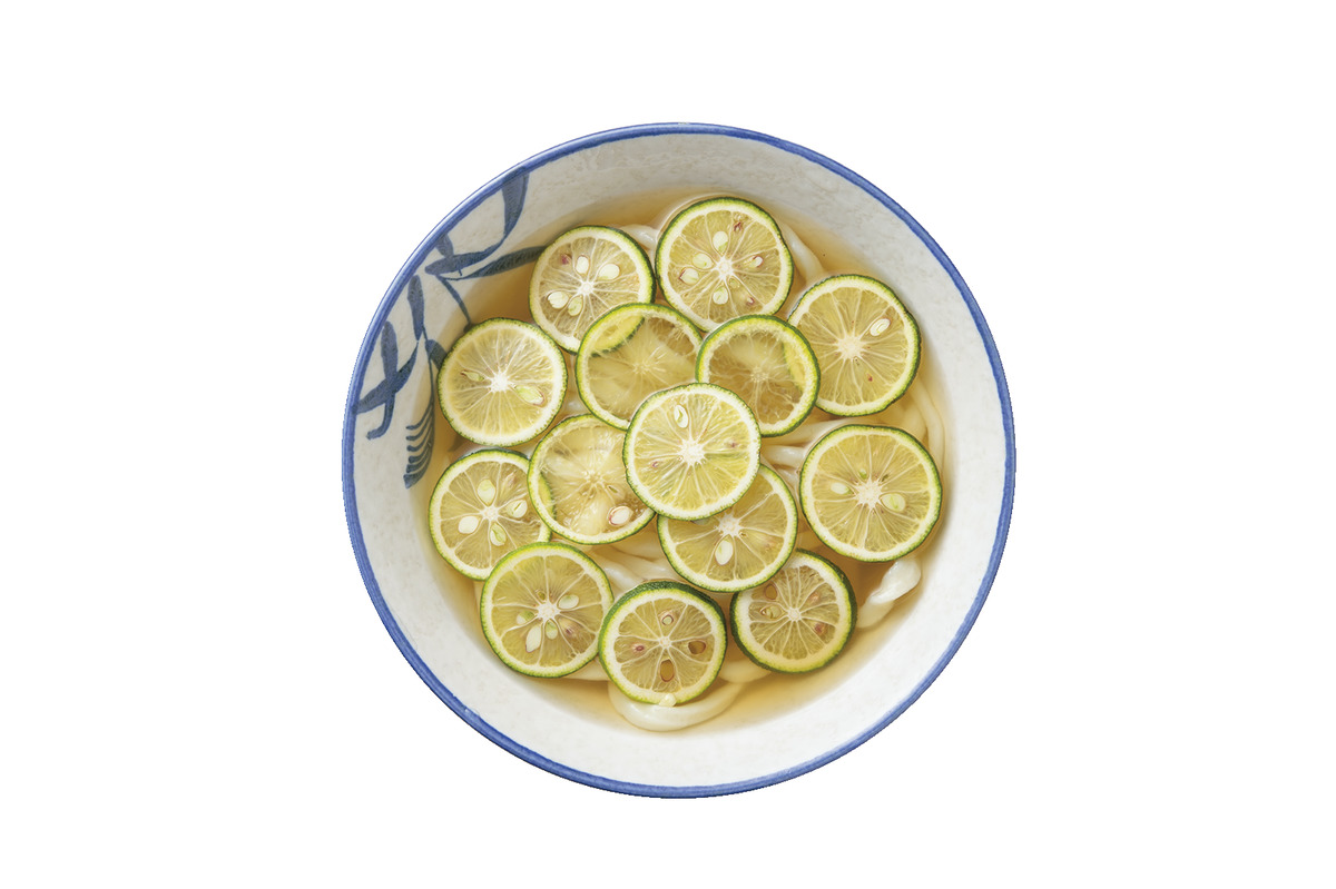 純手打うどん よしやの「すだちひやひや」小490円