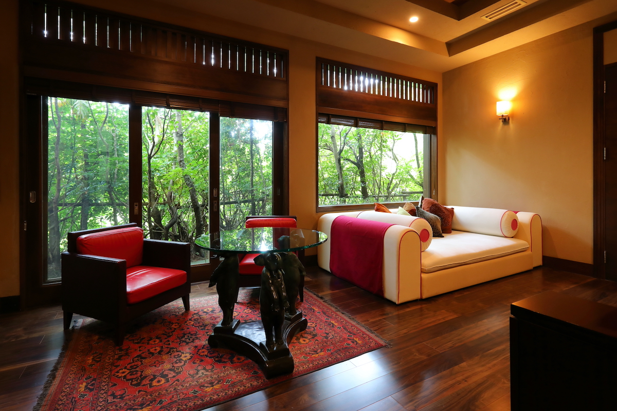 ヴィラCの客室。中世の天草をテーマに造られている