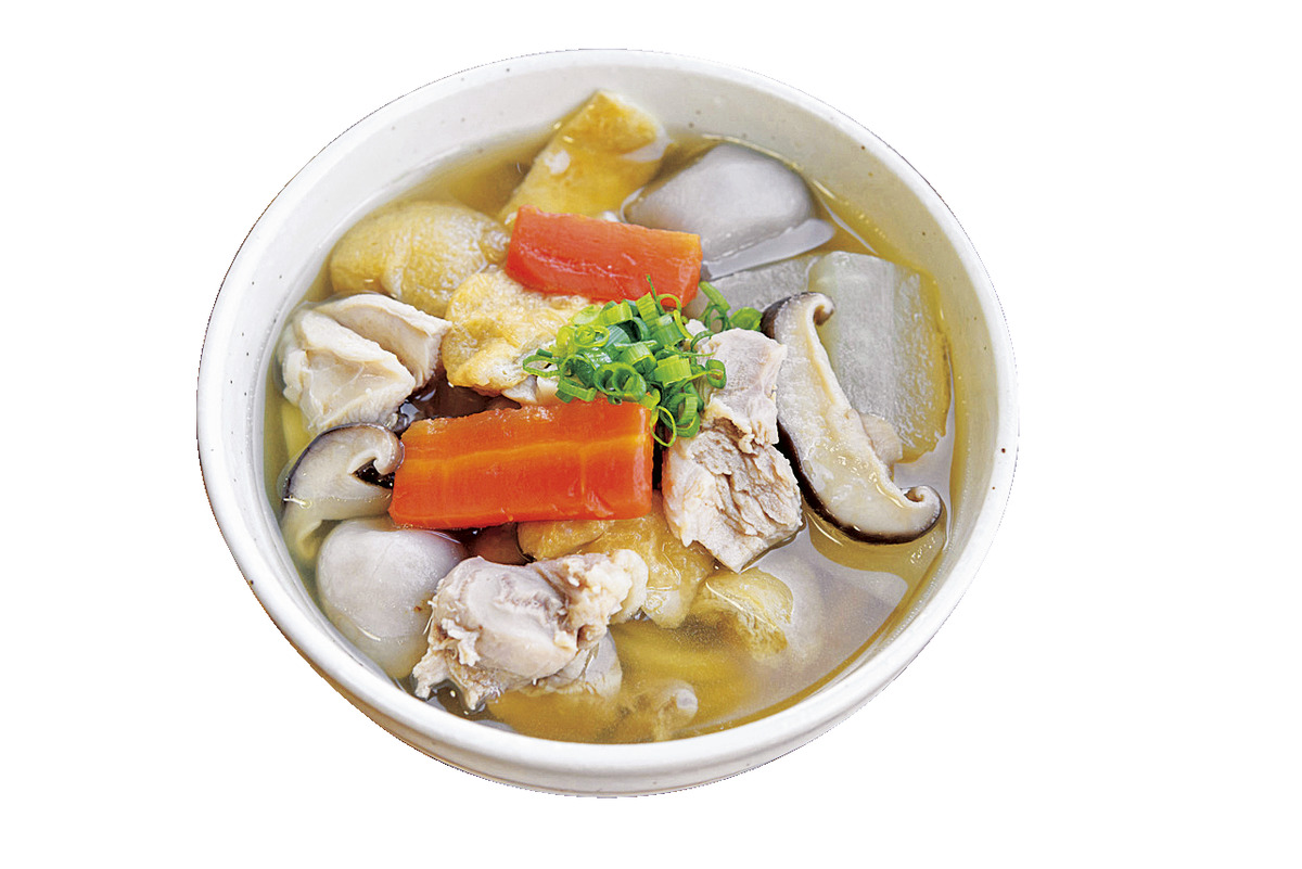 「しっぽくうどん」550円