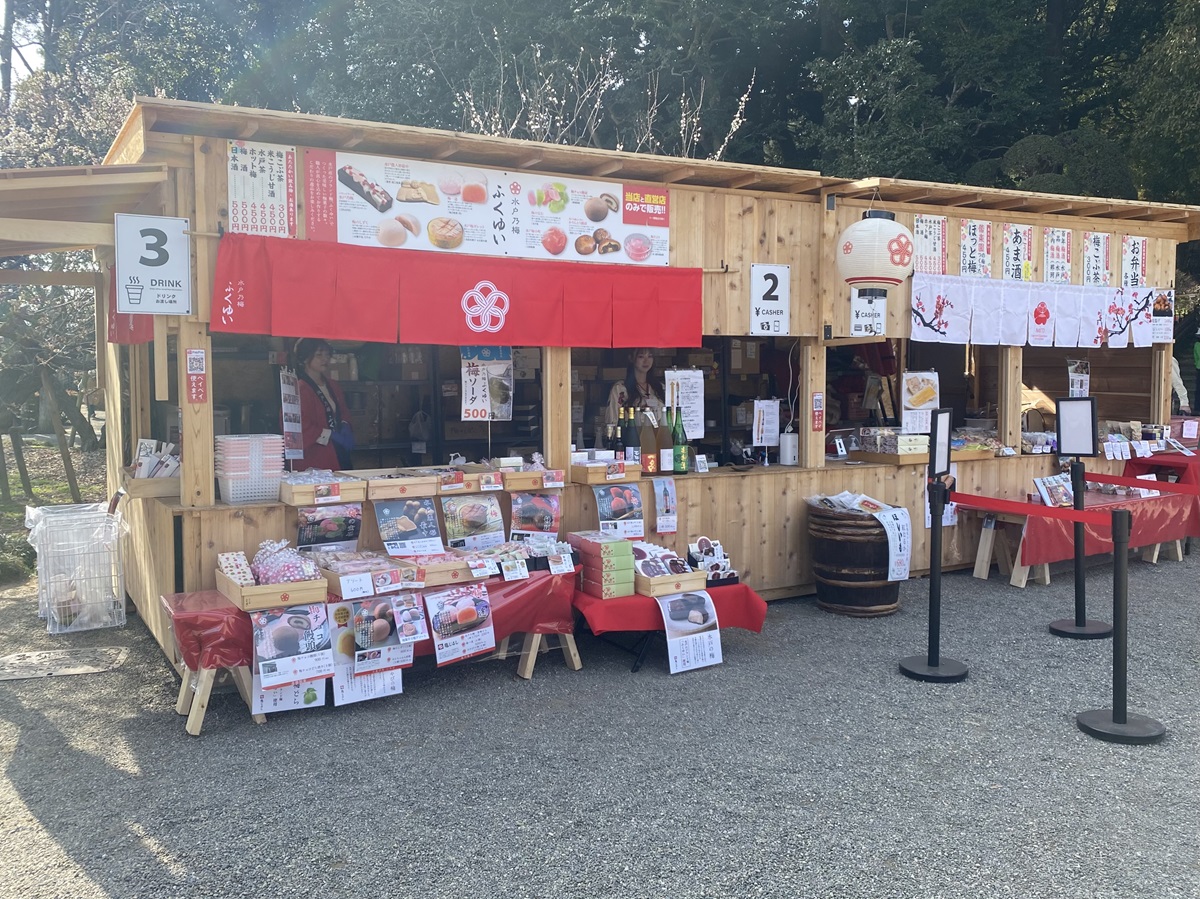 特設ブース。梅ソーダやホット梅などもあります