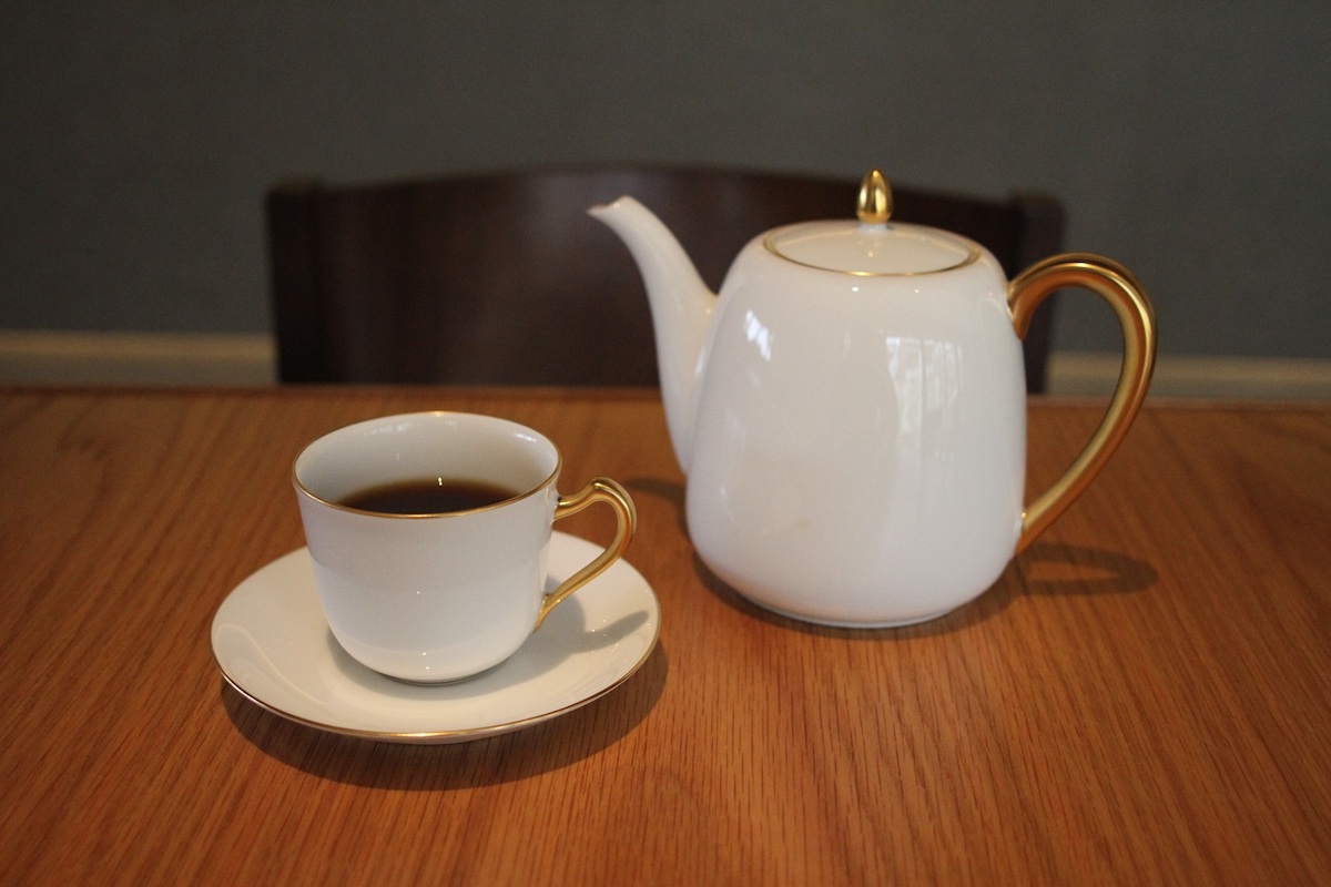 ネルドリップの「コーヒー」700円はブラックでも飲みやすく、まろやかな味わい