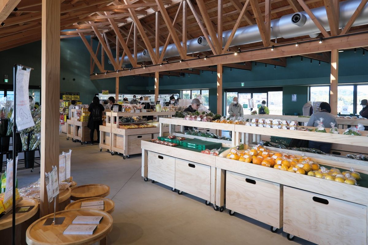 ゆったりとしたスペースで買い物を楽しめる