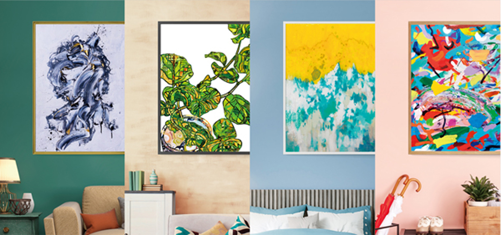 さまざまな間取り、雰囲気に合わせてアート作品をセレクト／© ARTELIER