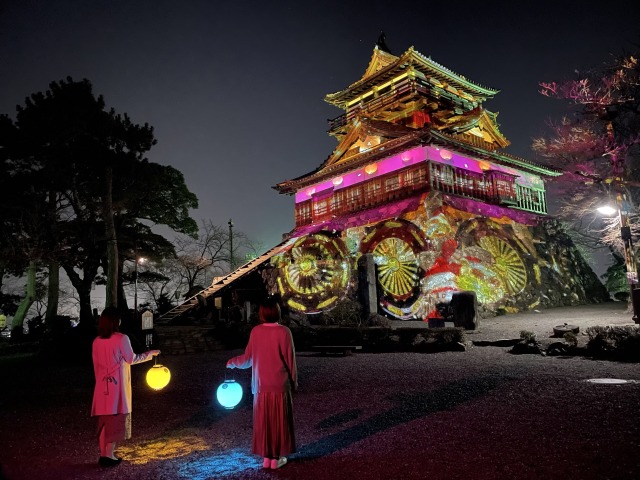 夜だからこそ体験できる、幻想的な光の世界に浸れます