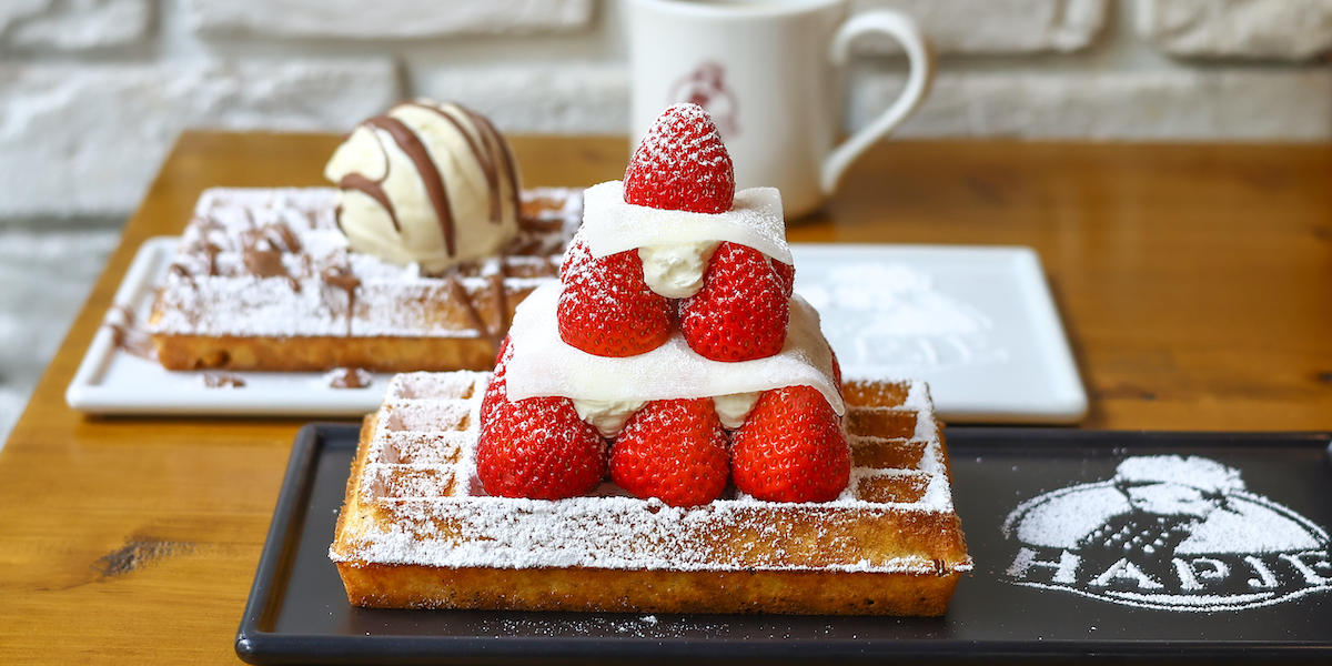 ベルギーのブリュッセルワッフル専門のカフェ「Hapje」が生み出した"ならでは"イチゴスイーツ【きょん。のあの日この日のカフェダイアリー。】