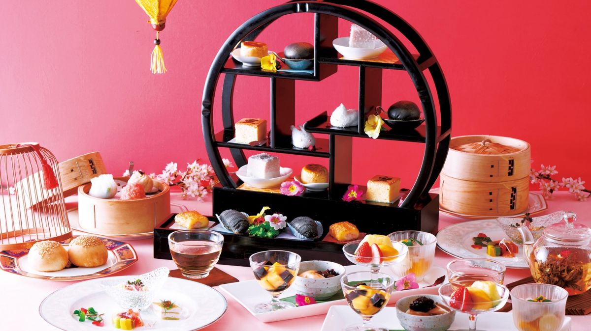 【横浜ロイヤルパークホテル】地上268ｍからの絶景とともに楽しむ！「天空のチャイニーズアフタヌーンティー “桜霞と台湾スイーツ”」