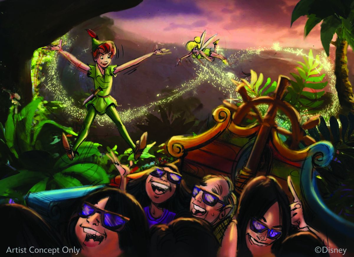 「ピーターパンのネバーランドアドベンチャー」の内観