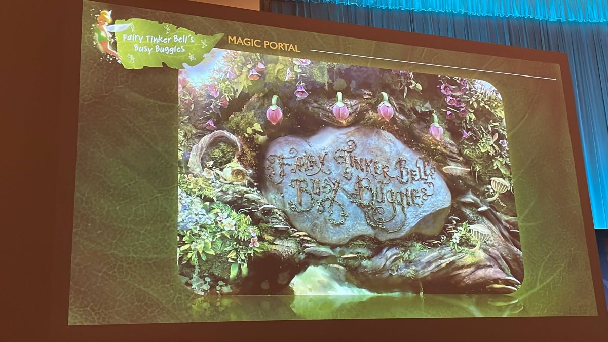 入口のアトラクションマーキー