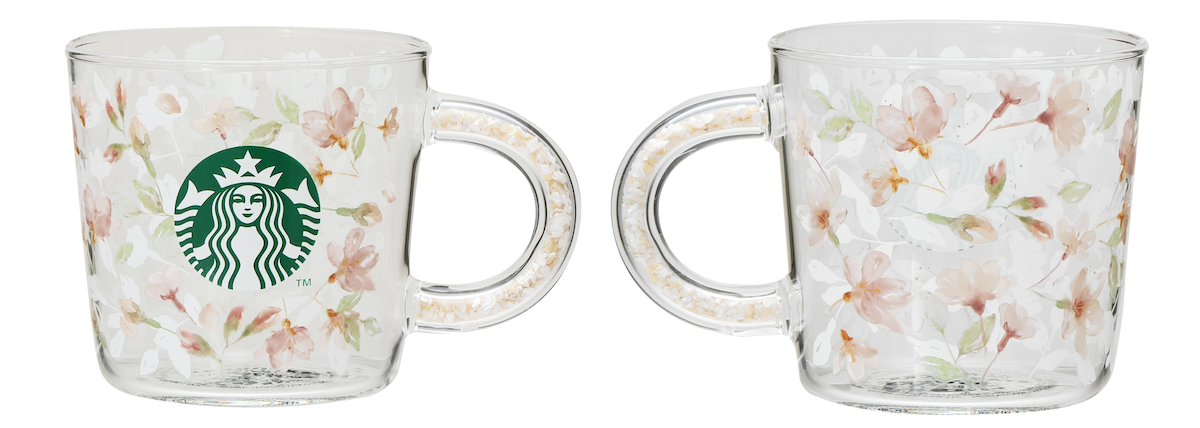 「SAKURA2024シェルハンドル耐熱グラスマグ」355ml  2900円