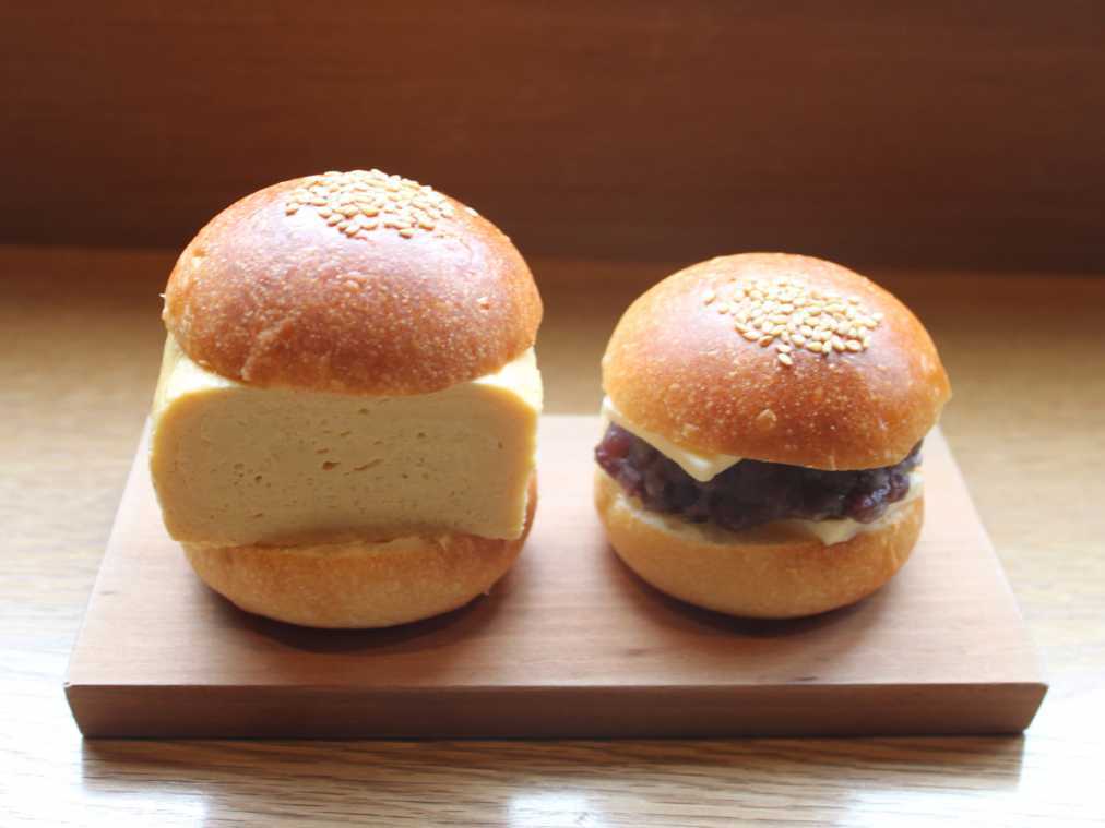 左から「出し巻きサンド」、「あんバターサンド」ともに363円