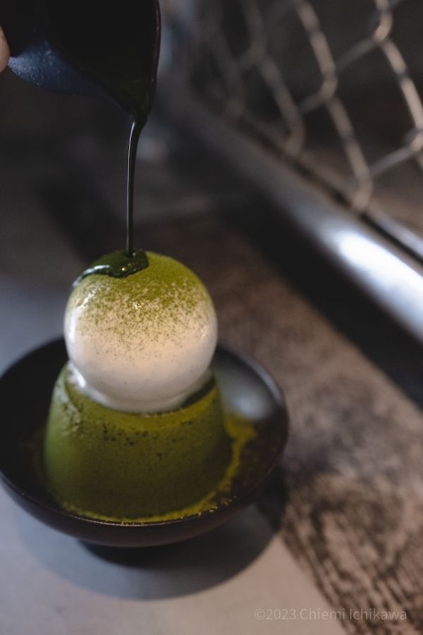 「特濃抹茶プリンアフォガード」950円