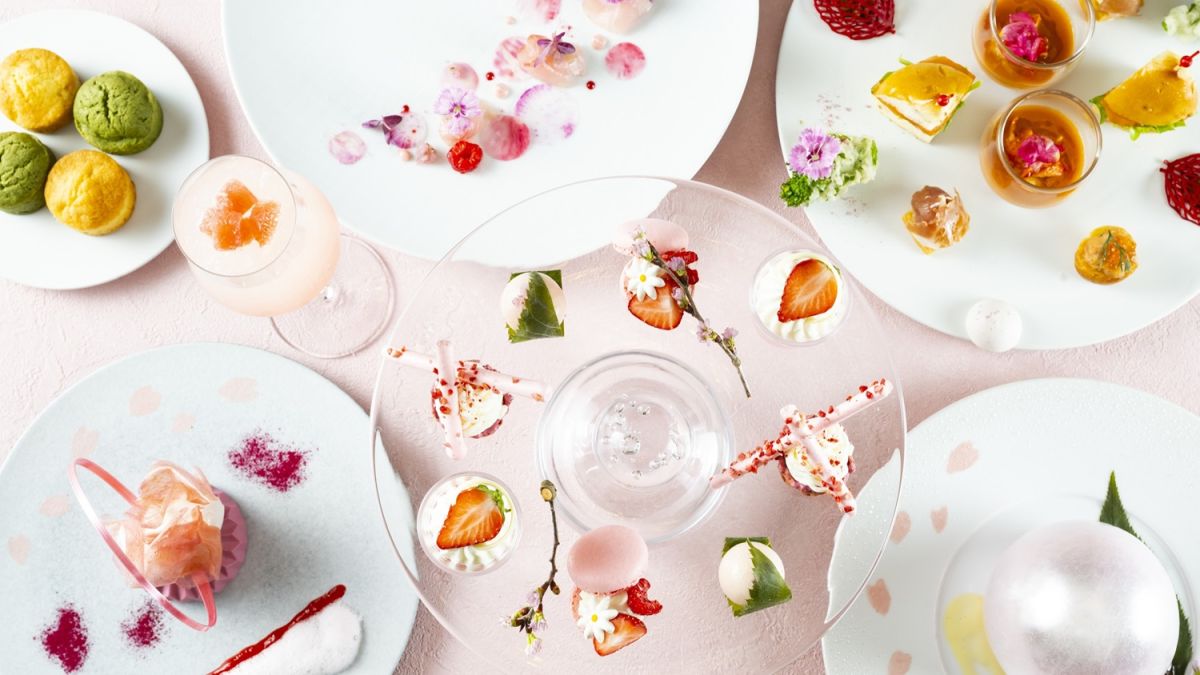 【ザ・プリンス パークタワー東京】ホテル最上階から見渡す春景色とともに。桜色×天空のフレンチアフタヌーンティーが登場