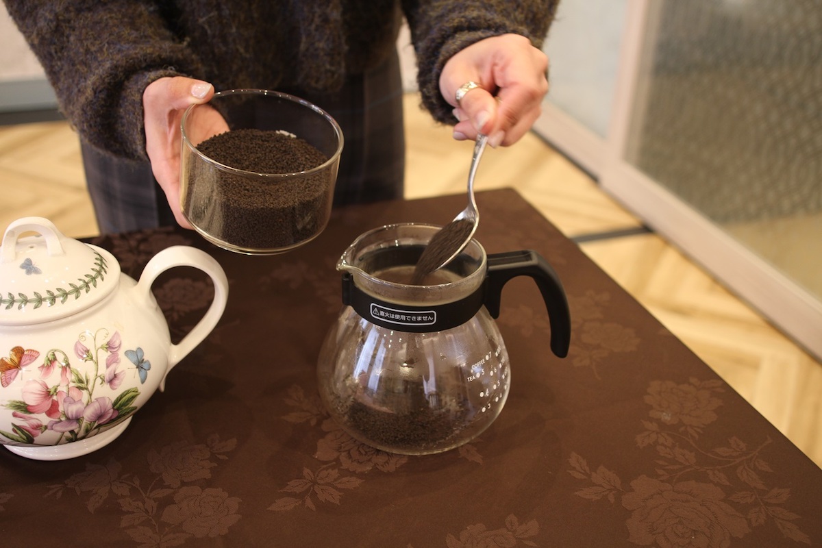 1人分の茶葉の分量はティースプーン1杯分