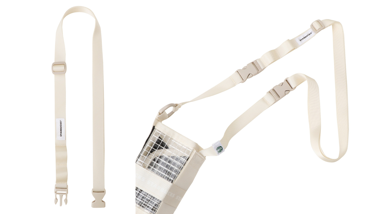 「ワンマイルTOGOホルダー用ロングテープストラップアイボリー」800円