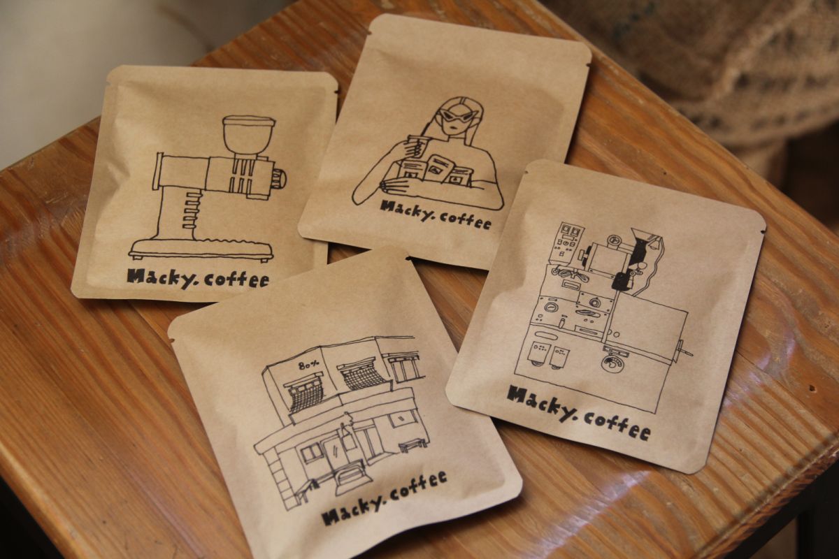 【ナガシまモモさんデザイン】ドリップバッグ4個セット1200円