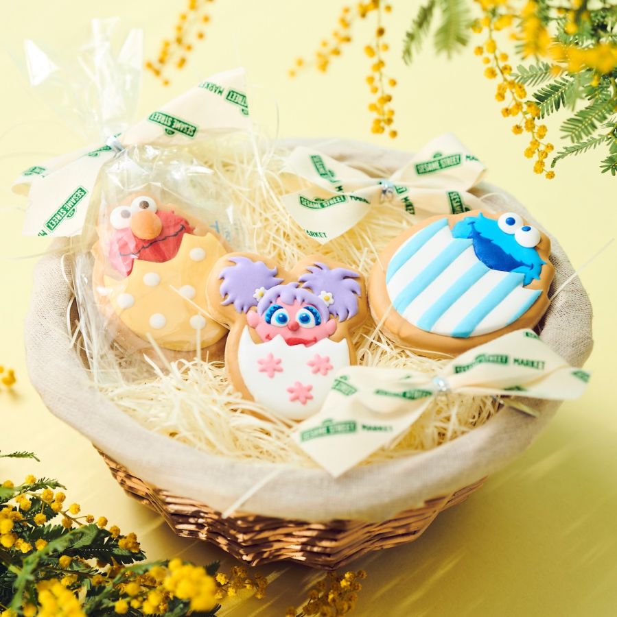「イースターアイシングクッキー」全3種(エルモ、クッキーモンスター、アビー)