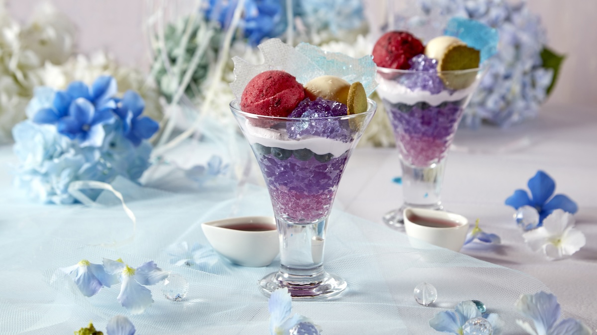 「紫陽花パフェ」