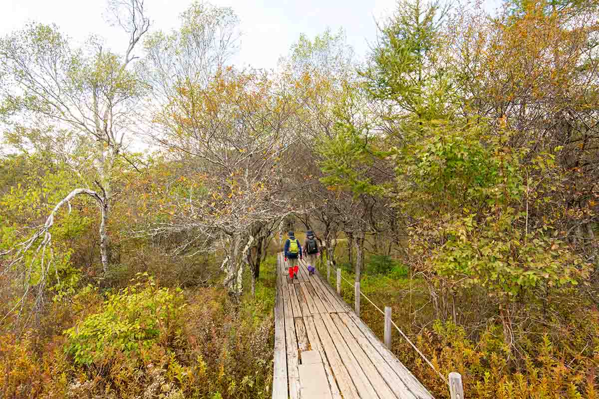 ハイカー同士すれ違う時はあいさつをするのがマナー