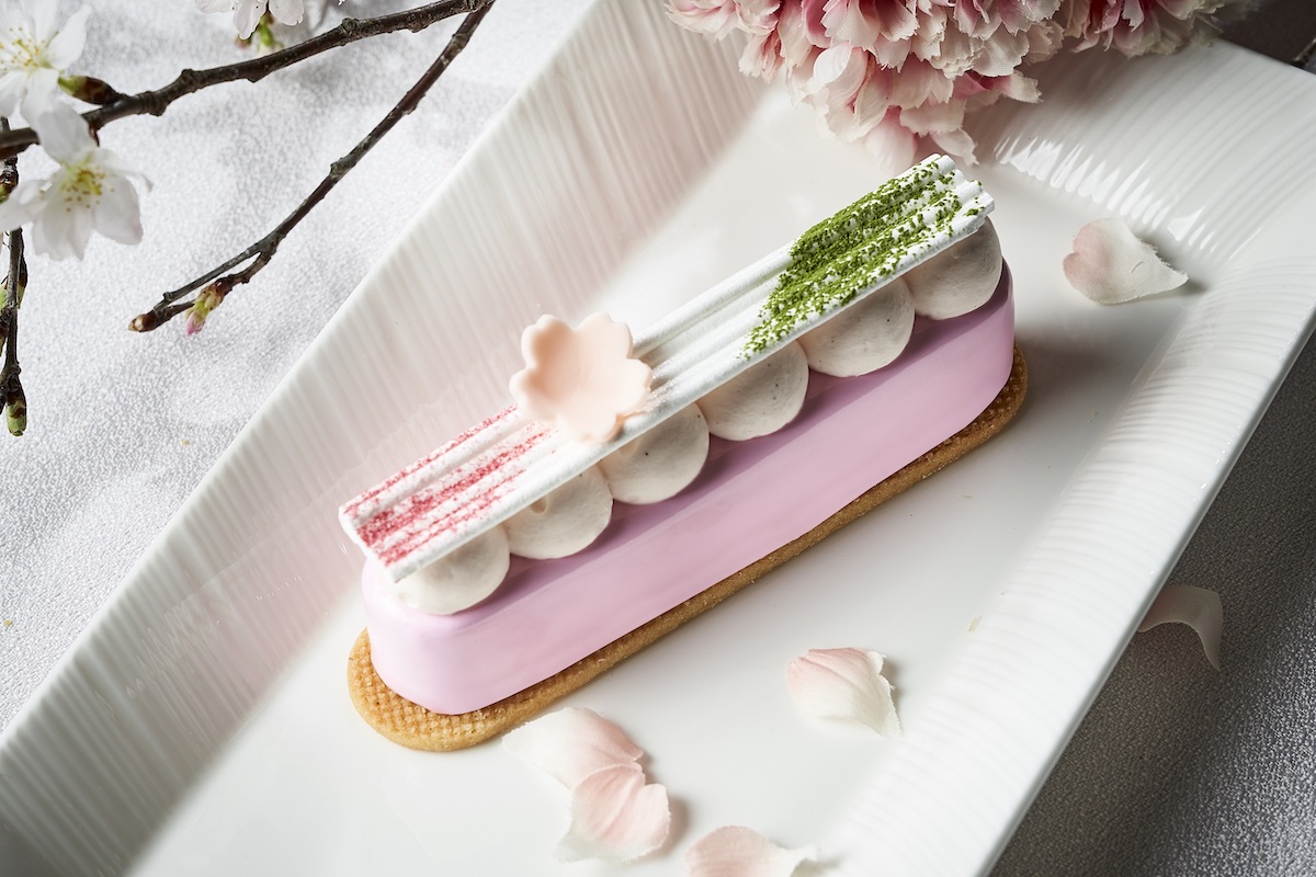 「桜 抹茶 ラズベリームース」900円