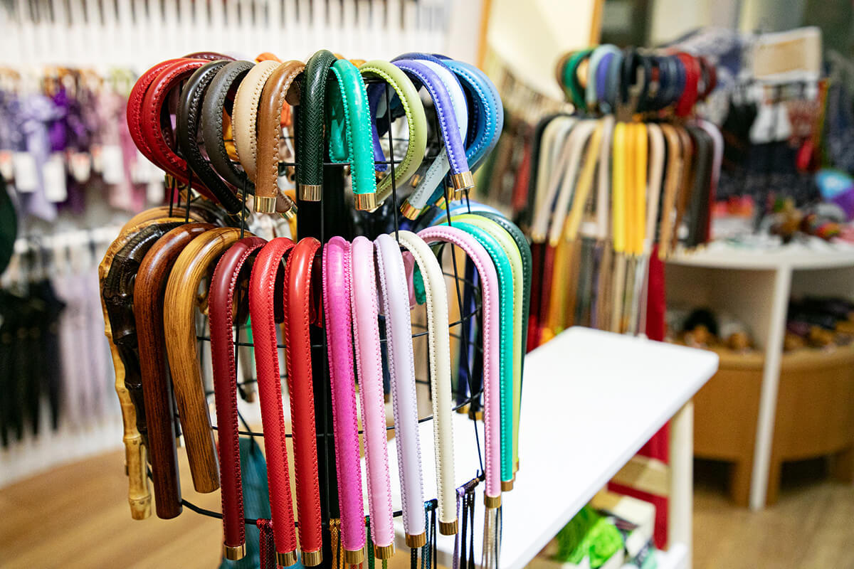 ハンドルの色も大きさもバリエーション豊富にある