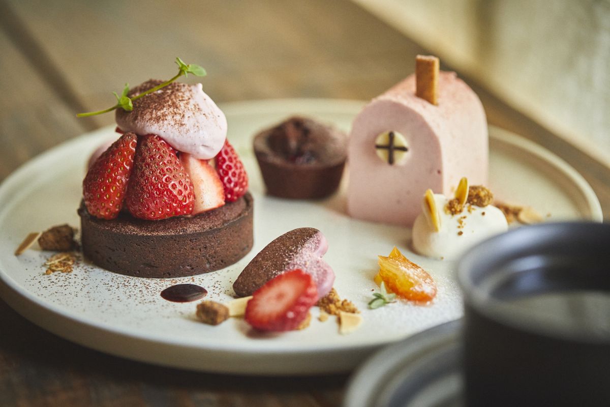 苺とチョコのデザートプレート（数量限定）1800円