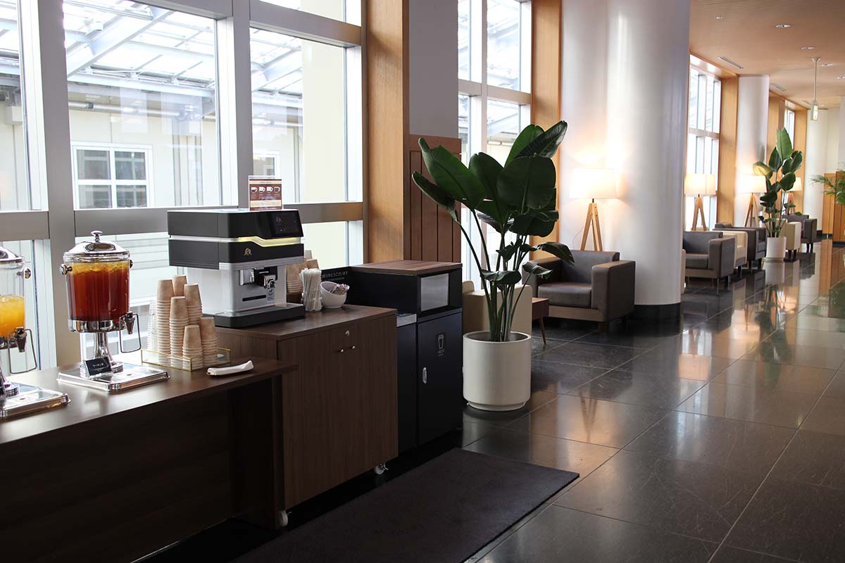 3階のウェルカムラウンジ。利用は14～18時